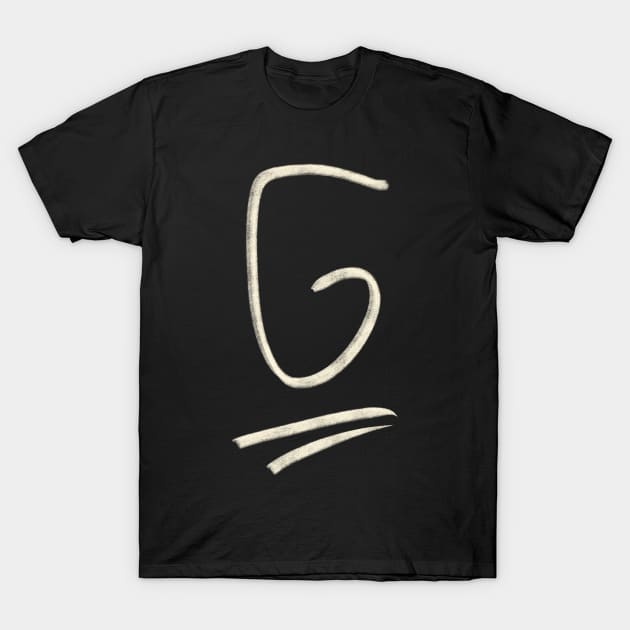 Hand Drawn Letter G T-Shirt by Saestu Mbathi